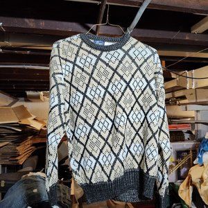 Vintage Bugge' Mens L Pattern Cotton Sweater